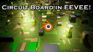 Sci-Fi Circuit Board Material and Geometry Nodes Loop - Blender Tutorial