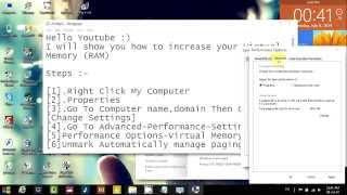 How to Increase Virtual Memory Windows 7