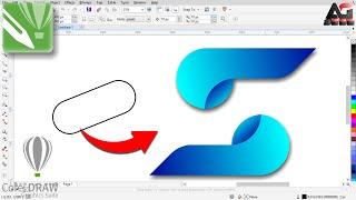 "S" Letter Logo Design in CorelDRAW