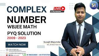 Complex Number Math WBJEE PYQ Solution 2009 - 2023 | WBJEE 2024 Exam | Suvajit Academy #wbjee2024