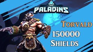 Геймплей Торвальд - 150000 защиты | Paladins