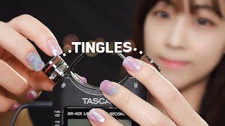 [ASMR] 팅글가득 마이크 손으로 만지기 탭핑, 긁기, 귀막기｜Tascam Mic Tapping W/ Touching