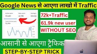 73k+ Traffic Using google news | Google News Publisher Center | Google News Approval