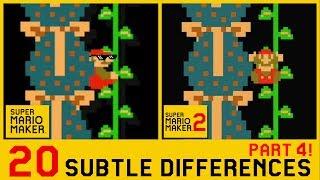 20 Other Subtle Differences between Super Mario Maker 2 and SMM1 (4/4)