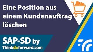 Eine Position aus einem Kundenauftrag löschen - SAP