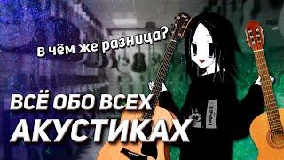 ВСЁ ОБО ВСЕХ АКУСТИЧЕСКИХ ГИТАРАХ