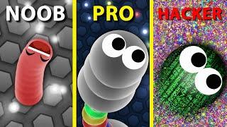 Slither.io A.I Noob vs Pro vs Hacker .EXE 2021