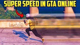 GTA ONLINE "FAST RUN" GLITCH - How To Get Super Speed in GTA Online!