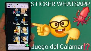  Como ENVIAR STICKERS de la 2 TEMPORADA del JUEGO del CALAMAR 2 por WHATSAPP PASO a PASO