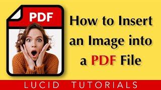 How to insert an image into a PDF document - macOS
