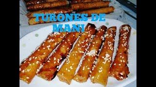 TURONES DE MANI/PEANUT EGG ROLL WITH CARAMEL