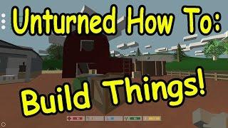 Unturned | WE BUILT A HOUSE! | "More Funny Moments"