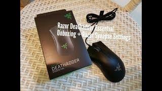 Razer Deathadder Essential Unboxing + Razer Synapse Settings