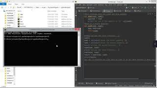 Using CMD to run python files