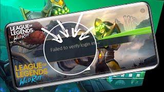 How to Fix Failed to verify login info on League of Legends :Wild Rift
