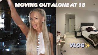 MOVING OUT ALONE AT 18  | MOVING VLOG  |  BEKA KERRIDGE