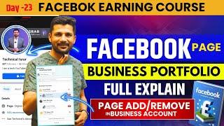 Facebook Page Business Portfolio Full Explain | How to Create Business Portfolio  | ADD/ REMOVE PAGE