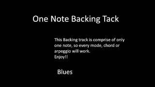 One Note Backing Track in C