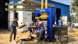 Best Machine For Small Business |Wastage Cartoon Baler Press Machine |Hydraulic Baler Machine #India