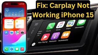 How To Fix Carplay Not Working Issue On iPhone 15 Pro & 15 Pro Max