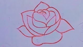 How to Draw a Rose Easy Art Tutorial for Beginners 