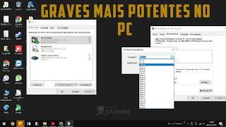 Aumentar o grave do computador sem utilizar programa