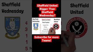 Are Sheffield United Bigger Than Sheffield Wednesday? #football #soccer #shorts #sheffield