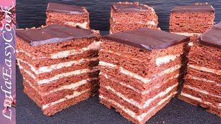 Russian HONEY CAKE CHOCOLATE recipe 30 min #LudaEasyCook ЛЕНИВЫЙ МЕДОВИК за 30 минут Быстрый МЕДОВИК