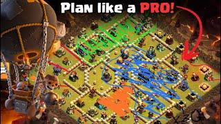 How to BREAK DOWN and PLAN for a base to 3 STAR EVERY TIME Rocket Loon Fireball | Best Attack CoC