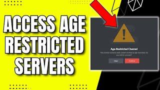 How To Allow Access To Age-Restricted Servers On Discord (PC!)