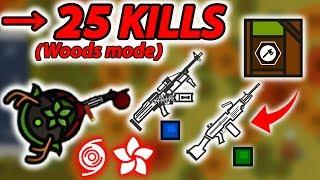 NEW 25 KILLS PERSONAL RECORD IN THE WOODS MODE !| SURVIV.IO