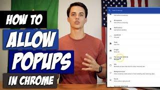 How to Allow Popups in Your Web Browser