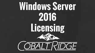 Windows Server 2016 Licensing Simplified