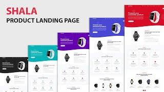 Demo Video - Product Landing Page using HTML, CSS , BOOTSTRAP 4