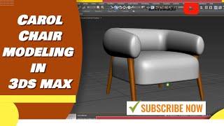 3DS MAX TUTORIAL | Armchair modeling | 3ds max tutorial | #design #armchairs #3dsmax