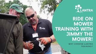 Jimmy the Mower x Lantra Awards Ride on Mower Training Course