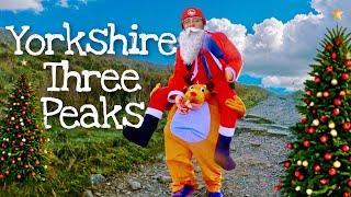  SANTA & RUDOLPH DO THE YORKSHIRE 3 PEAKS CHALLENGE 