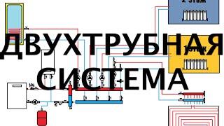 Двухтрубная система отопления в двухэтажном доме плюс теплый пол