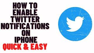 how to enable twitter notifications on iphone