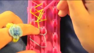 How to make a single loop rubber band bracelet on the cra-Z-loom bracelet maker by Cra-Z-Art