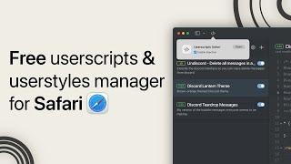 Free Userscripts and Userstyles Manager for Safari