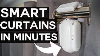 Make Your Curtains SMART in MINUTES! - SwitchBot Curtain Review