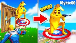 CAPTAIN AMERICA SHIELD = ROCKET RIDE  (18 verbotene Fortnite Season 4 Mythen)