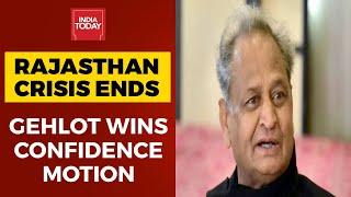 Rajasthan Political Crisis Ends: CM Ashok Gehlot Wins Confidence Motion By Voice Vote