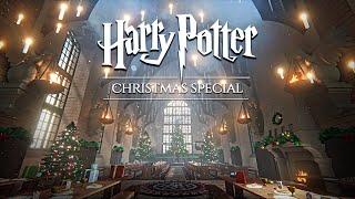 You spend Christmas at Hogwarts  Harry Potter inspired Ambience & Soft Music ◈ Exploring the Castle