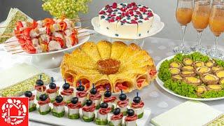 5 delicious SNACKS for the party! Buffet table for a birthday!