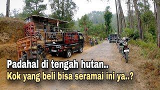 MASYAA ALLOH..!! KETEMU WARUNG KECIL DI TENGAH HUTAN || SUASANANYA PAS LAGI RAME PEMBELI.