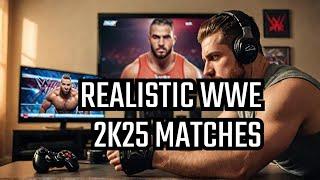 How To Make Your WWE 2K25 Universe Mode Matches Realistic + Fun