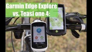 Fahrrad Navi Testduell: Teasi one 4 gegen Garmin Edge Explore