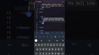 How to change font size Font size #shorts #css #html #youtubeshorts